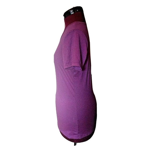32 Degrees Womens Top Size Medium Purple Knit Short Sleeve - Picture 4 of 6